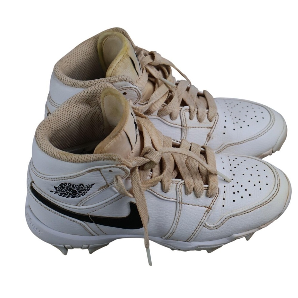 Size 10C Nike Air Jordan 2Y Low Youth Black Cleats HF6885-100 Football Baseball